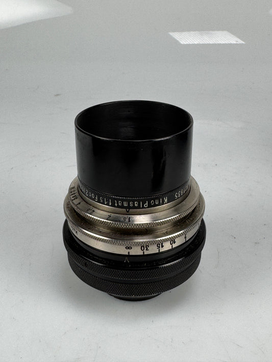 Hugo Meyer Gorlitz Dr Rudolph New York Kino Plasmat 2 inch f1.5 lens