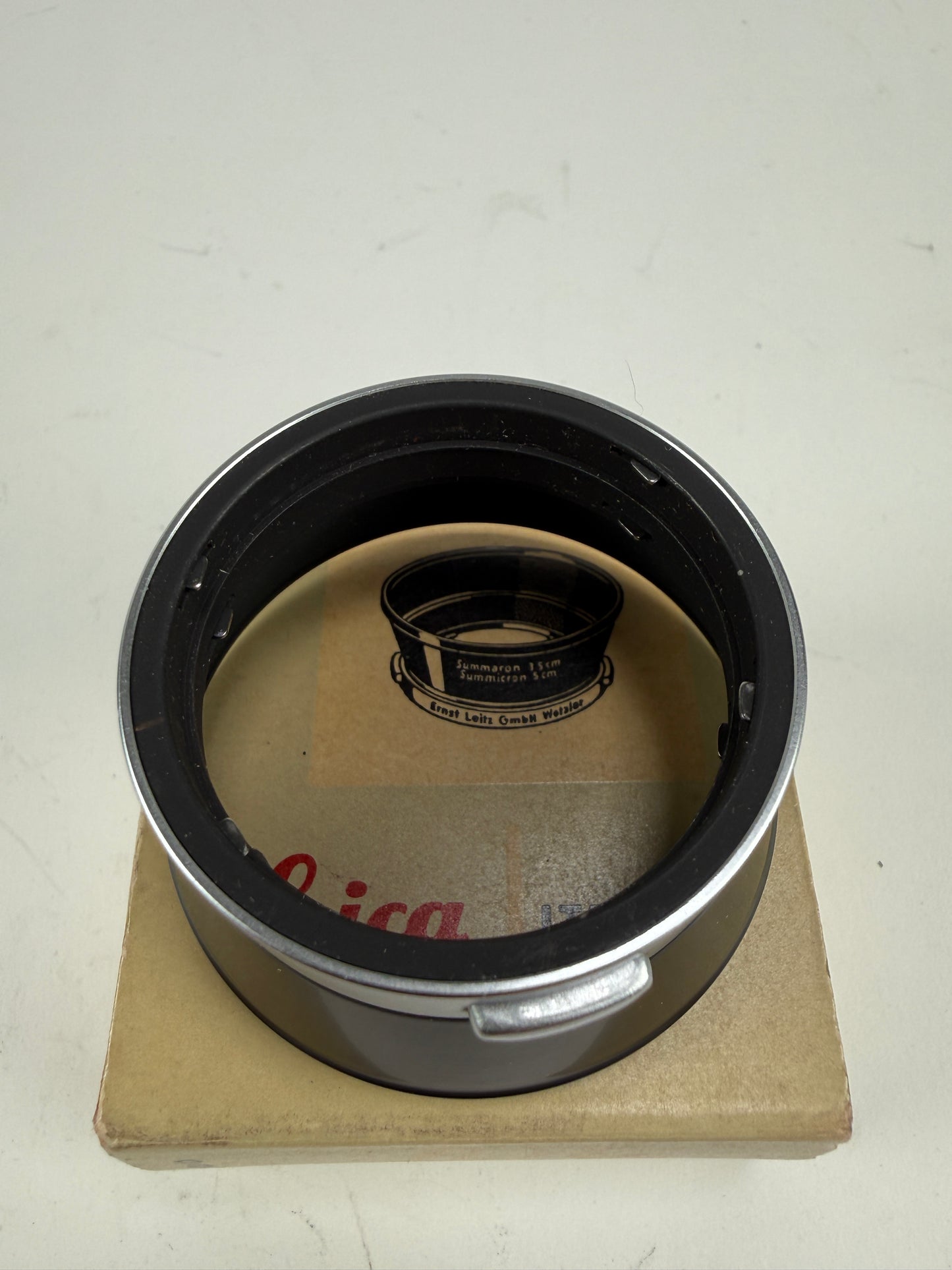 LEICA “ITDOO” Lens Hood For 50mm & 35mm Summicron & Summaron M w/ bix