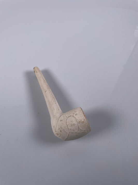 Vintage Tobacco Smoking Clay Pipe