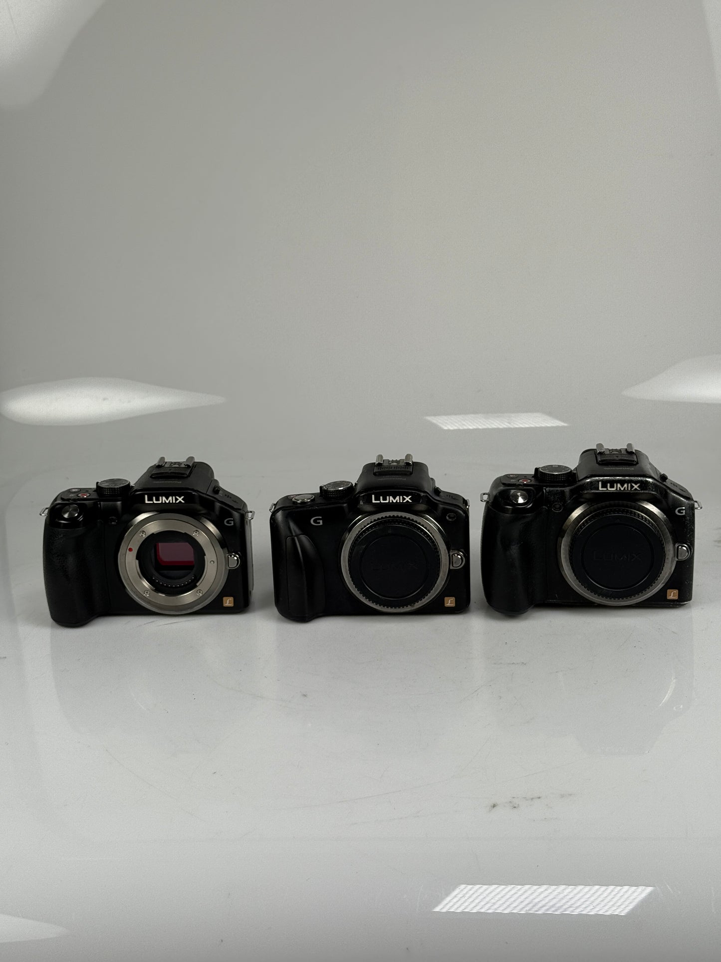 Panasonic Lumix DMC-G5 Mirrorless MFT Digital Camera Body lot of 3