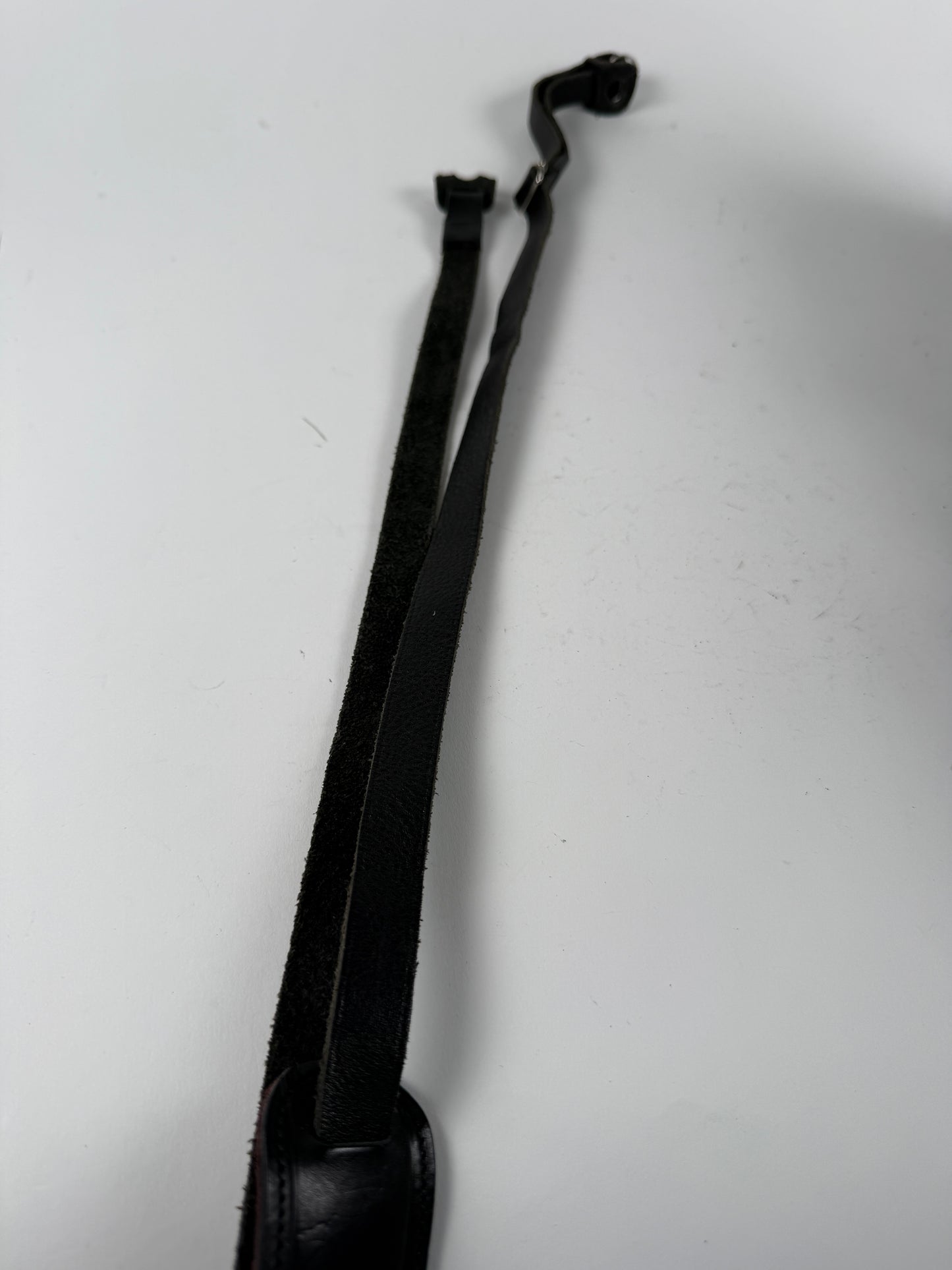 Leicatime Luigi Crescenzi Black leather camers Strap