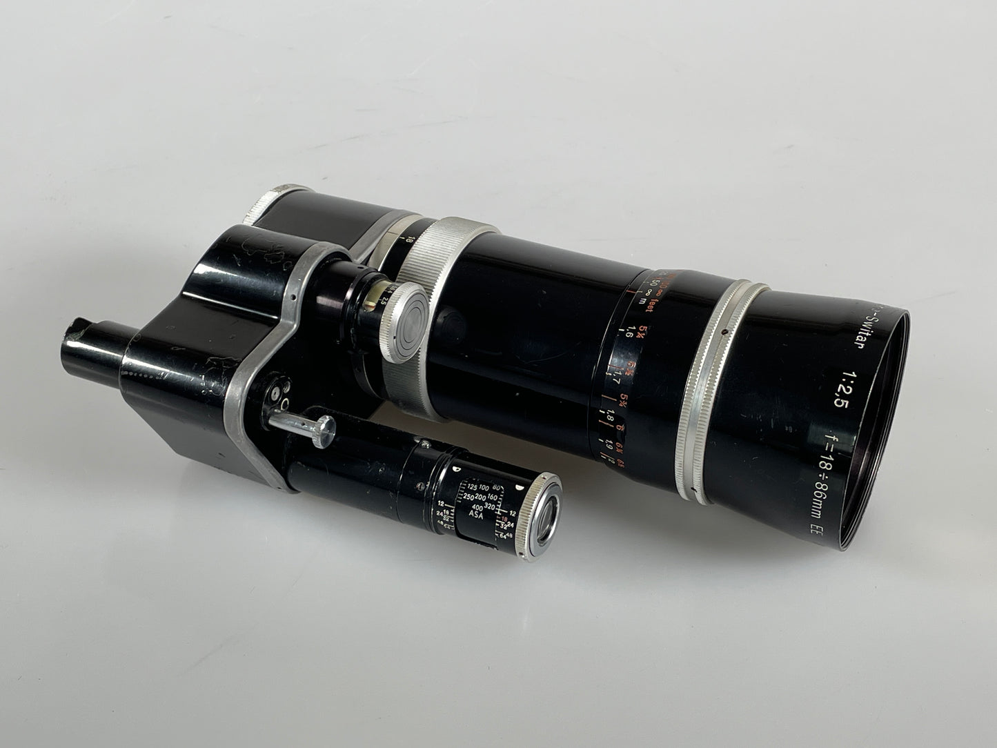 Kern-Paillard H16 RX EE 18-86mm vario switar Lens Bolex C mount lens