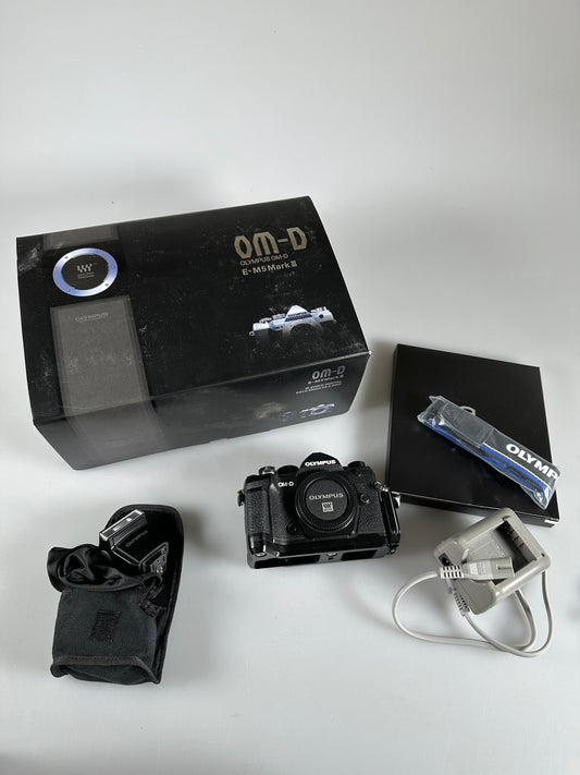 Olympus OM-D E-M5 Mark III Mirrorless 20.4MP Digital Camera Body w/Flash