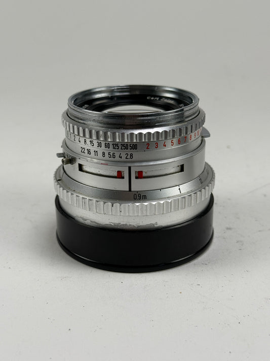 Hasselblad Carl Zeiss planar C 80mm F2.8 lens chrome silver