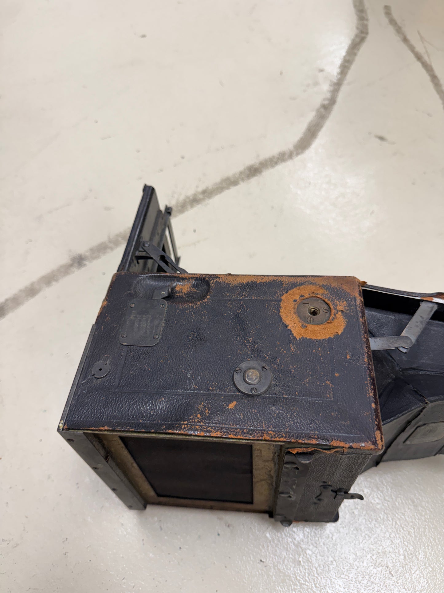 Compact Graflex SLR Large Format Film Camera with Bausch Lomb 5x7 lens