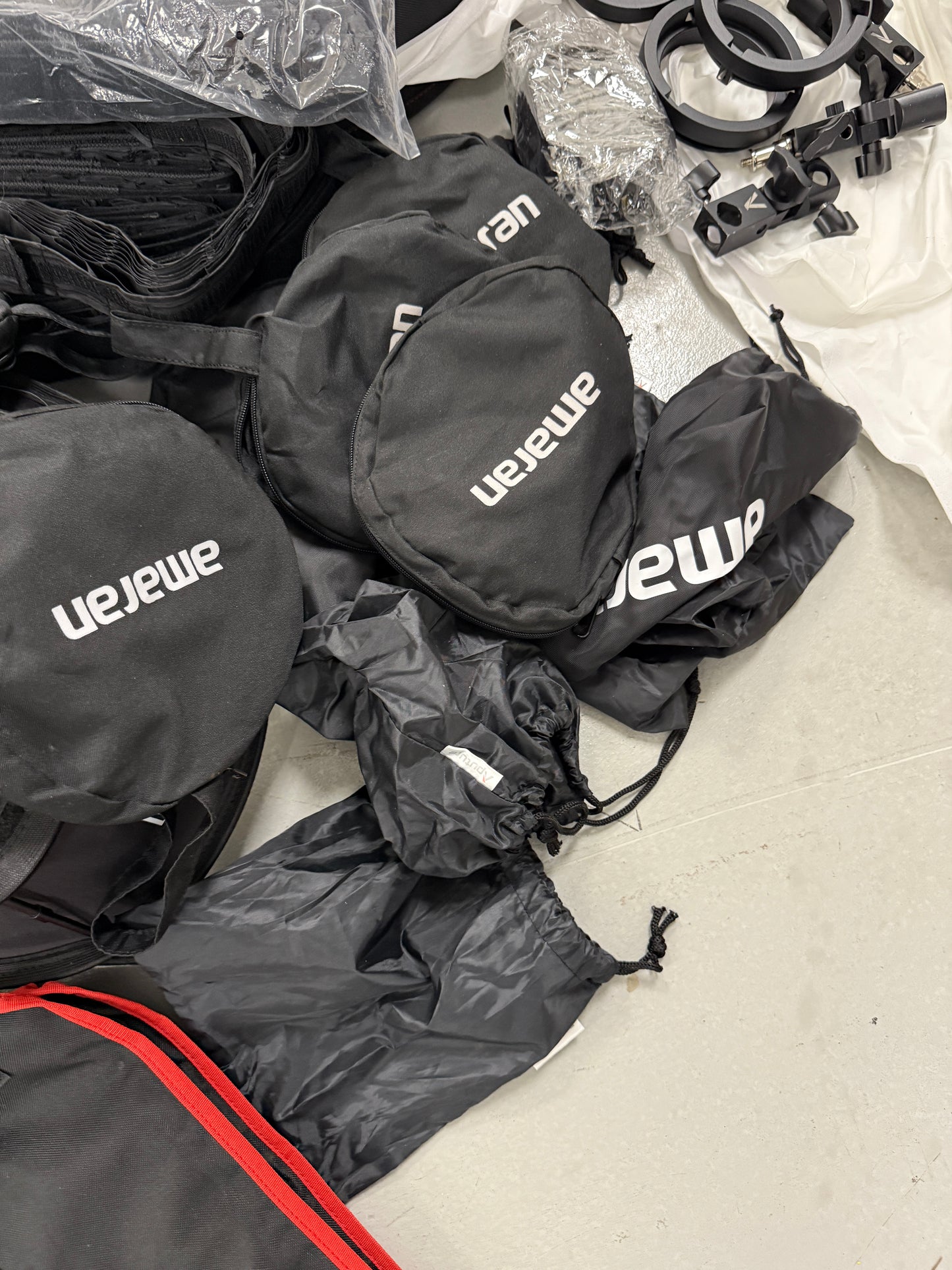 Large lot of aputure and Amaran light equipment accessories