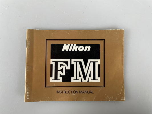 Nikon FM - 35mm Film Camera Manual - Original Instruction Booklet