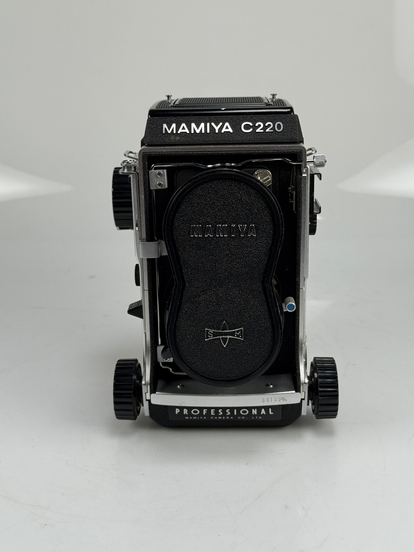 Mamiya C220 Pro TLR medium format Film camera kit 80mm f2.8 blue dot