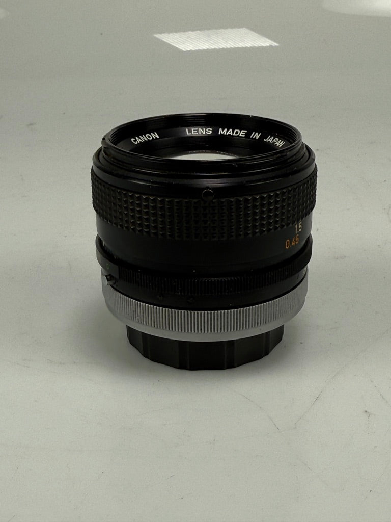 Canon B&H Bell Howell FD 50mm f1.4 S.S.C. MF prime Lens SSC RARE