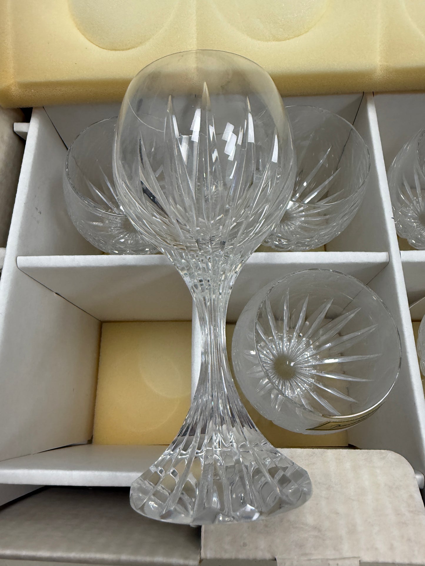 Baccarat Massena Verre No 2 Red Wine Glass 6 7/8 in set of 6 NOS IFEC 1973
