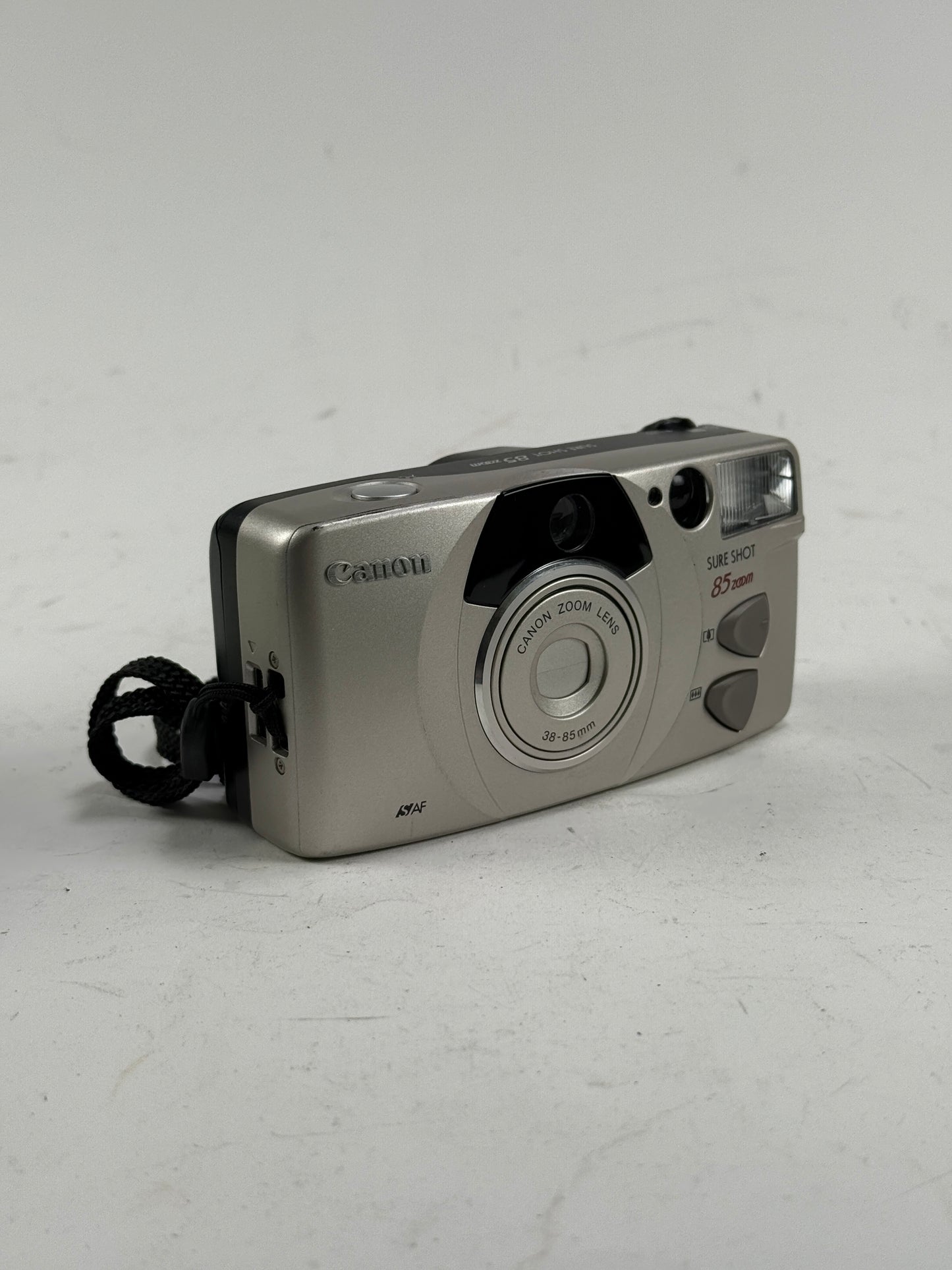 Canon Sure Shot 85 Zoom Platinum 38-85mm 35mm Film Point Shoot Camera
