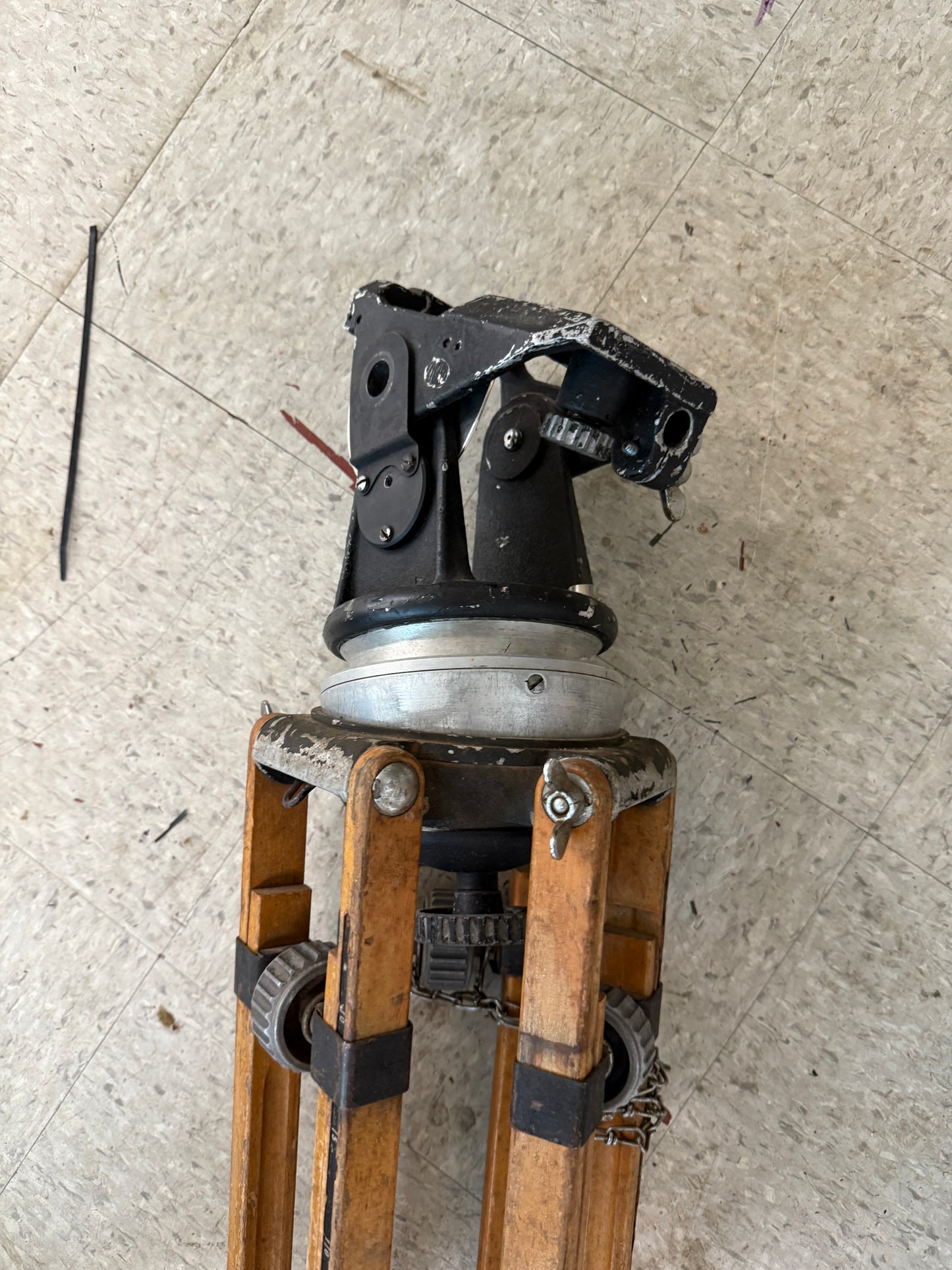 Arri wooden tripod with tilt head RARE vintage