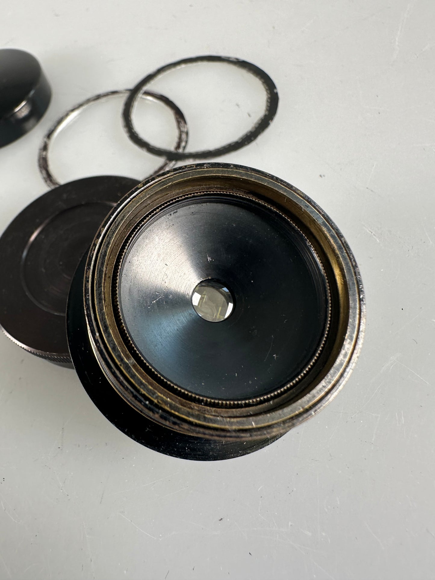 Bausch Lomb Tessar Series Ic 32mm f4.5 lens adapted to Leica LTM RARE