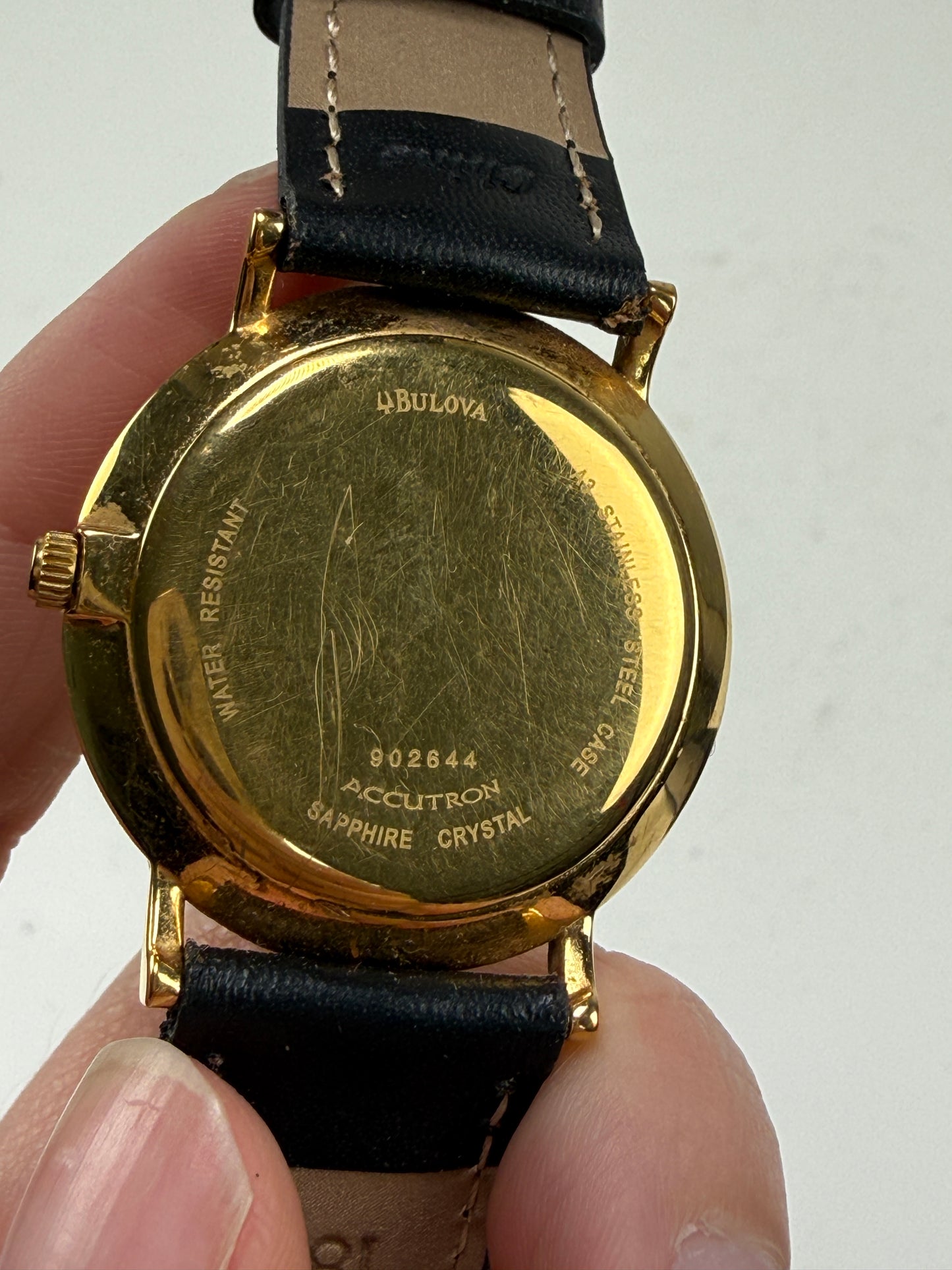 Vintage BULOVA Accutron A3 sapphire crystal watch gold tone