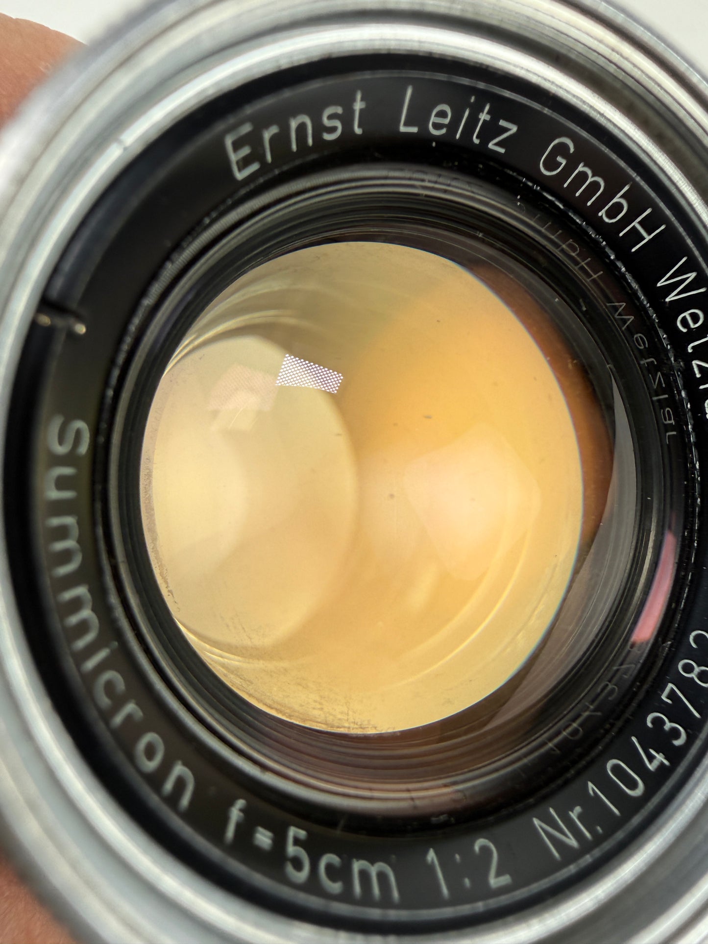 Leica 50mm f2 Summicron Radioactive L39 LTM Screwmount Rangefinder Lens