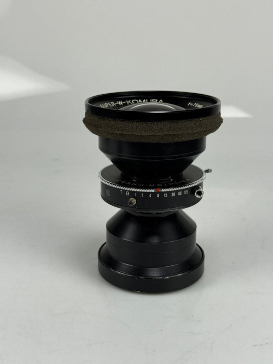 Komura Super W Komura 90mm f6.3 Copal No. 0 lens