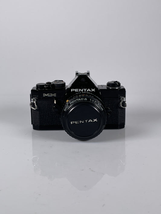 Pentax MX 35mm SLR Camera Black with 50mm f1.7