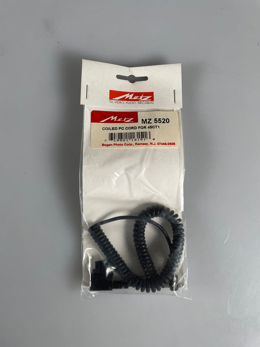 Metz 5520 Coiled PC Cord for 45 and Other Flashes 45-52 45CT