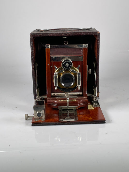 Seneca folding camera 4x5 with original case, film holder