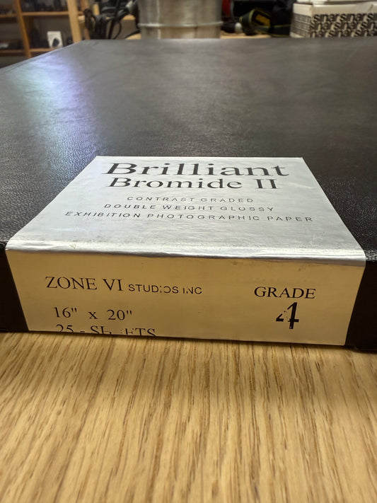 Zone VI Brilliant Bromide II Double Weight Glossy 16x20 Photo Paper Grade 4 50 sheets