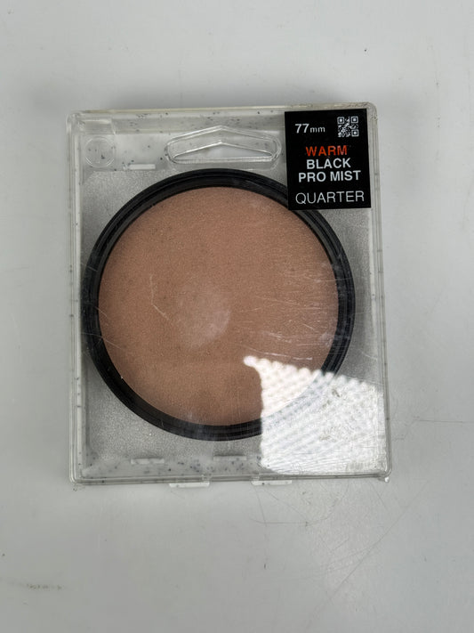 Tiffen 77mm Warm Black Pro-Mist 1/4 Filter Halation Diffusion Filter
