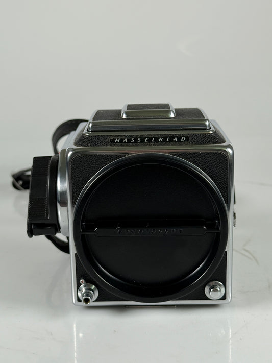 HASSELBLAD 500CM 500C/M CAMERA Body waist level WLF Chrome and crank