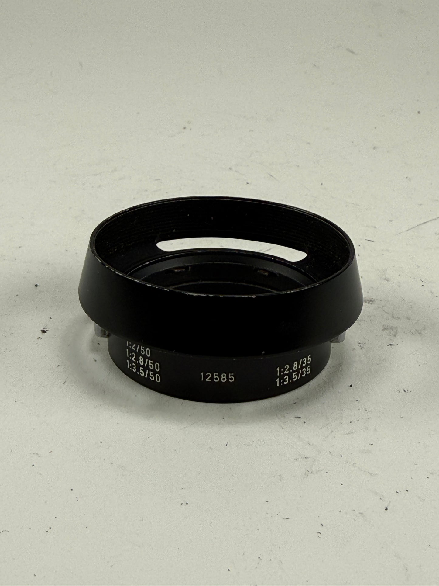 Leica Leitz Wetzlar 12585 Summicron Metal Lens Hood with hood cap 35mm 50mm