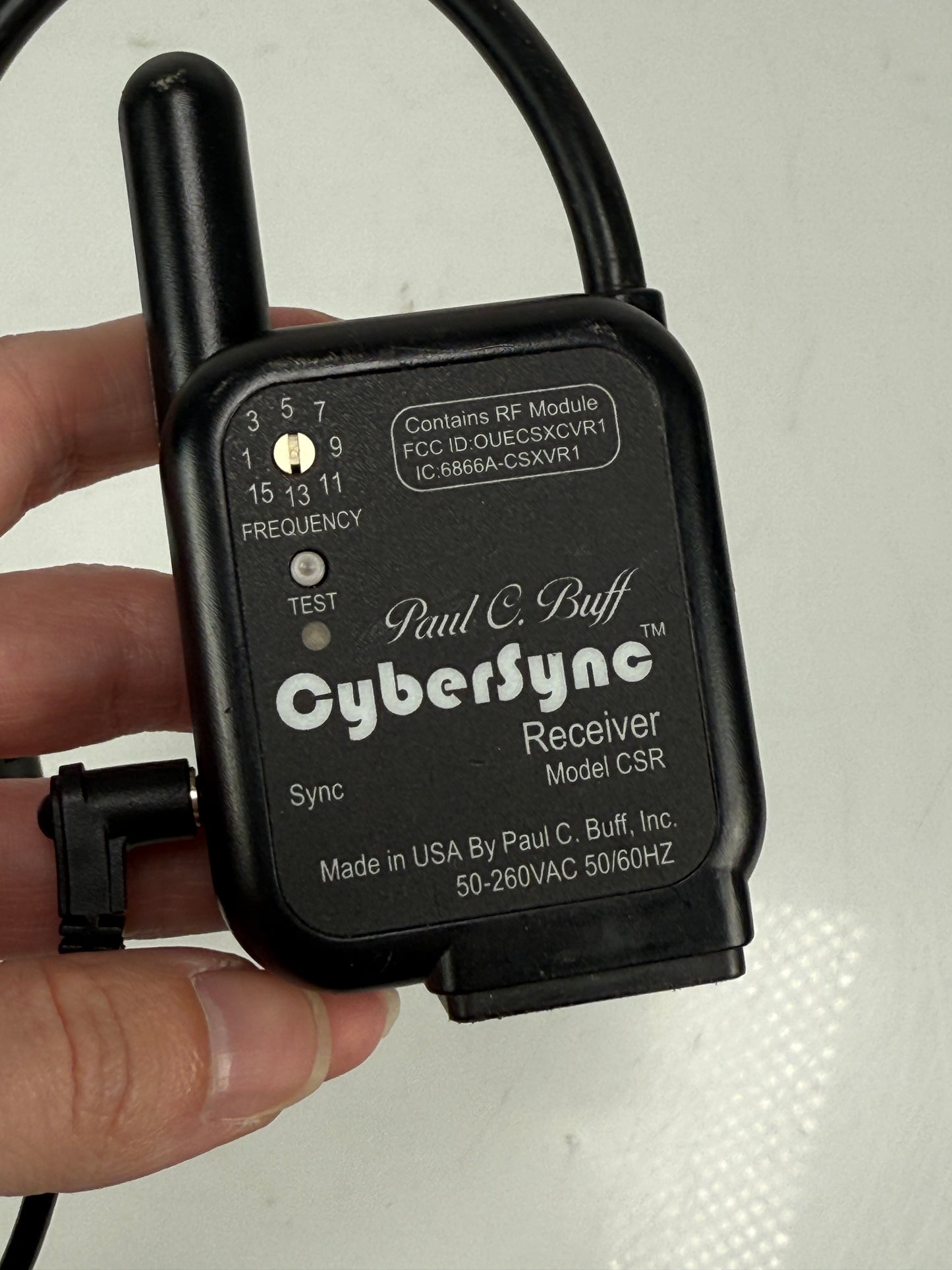 Paul C Buff CyberSync AC RECEIVER CSR with Sync Cord AlienBees