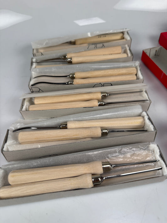 Two Cherries Micro Carving Tool Set, Quality German Made Tools 6 sets of 4