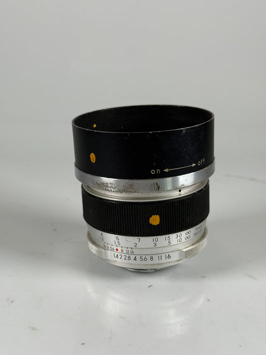 Topcon RE Auto-Topcor 5.8cm (58mm) F1.4 Lens Exakta Mount