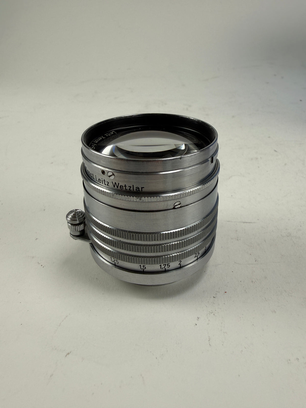 Leica leitz Xenon 5cm 50mm F1.5 1.5 LENS screw ltm m39 3 rings