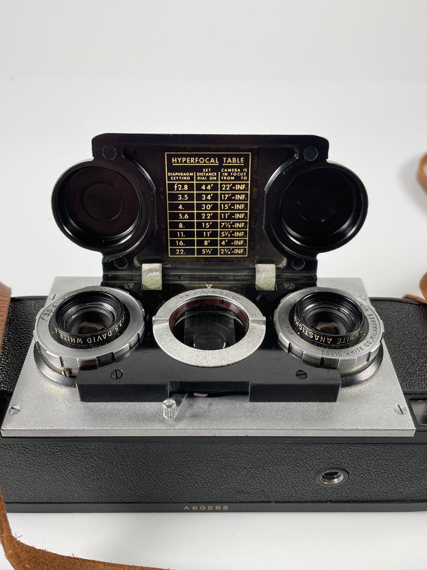 REALIST Stereo 35mm Vintage camera f3.5 David White Anastigmat lenses