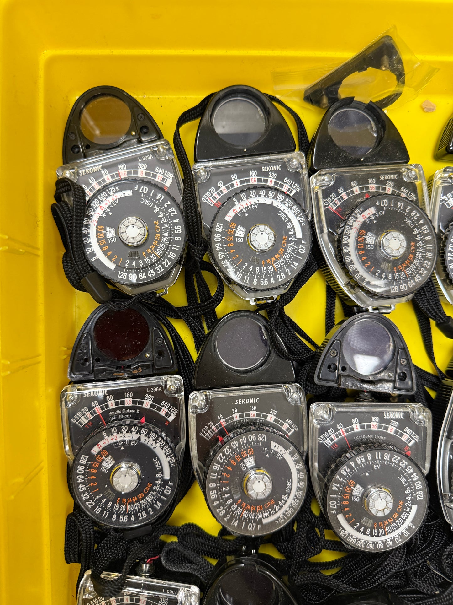 Sekonic studio deluxe light meter parts lot of 15 398A, 398M