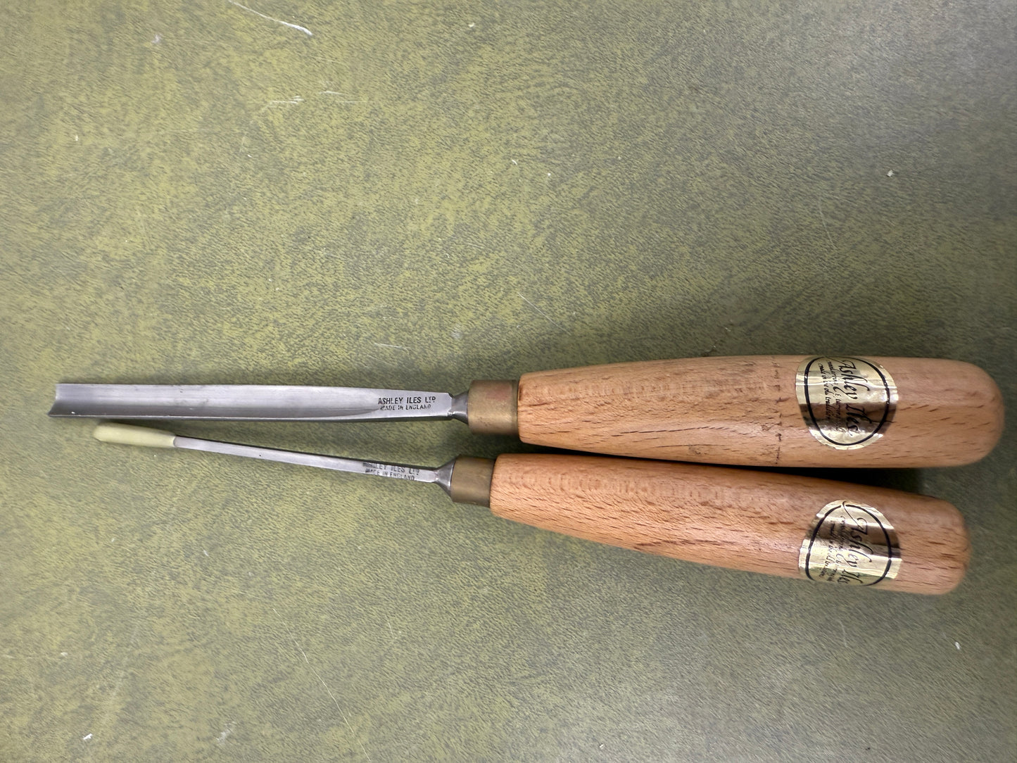 Vintage Ashley Iles Carving Gouge set of 2 No 6 Chisel
