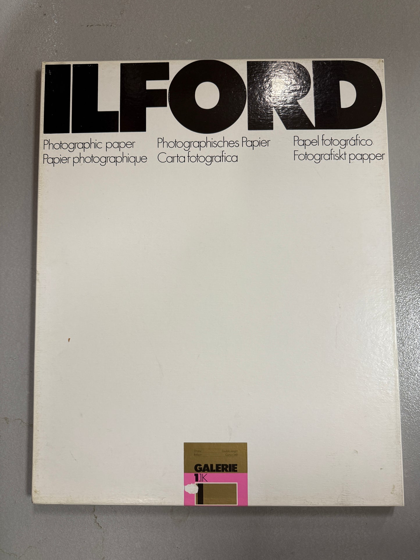 Ilford Ilfobrom Galerie 1.1K 16x20" Photo Paper 50 sheets unopened NOS fibre