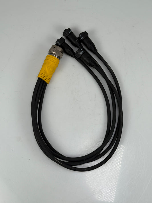 Kino Flo Lighting cable 4bank splitter 12 pin to 8 pin.