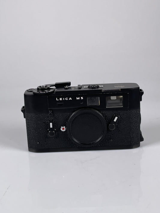 Leica M5 3 Lug Black Chrome 35mm Rangefinder Film Camera