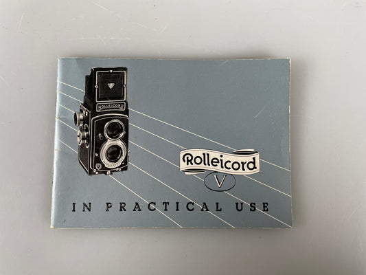 Rolleicord V Camera Film Instruction Book Manual
