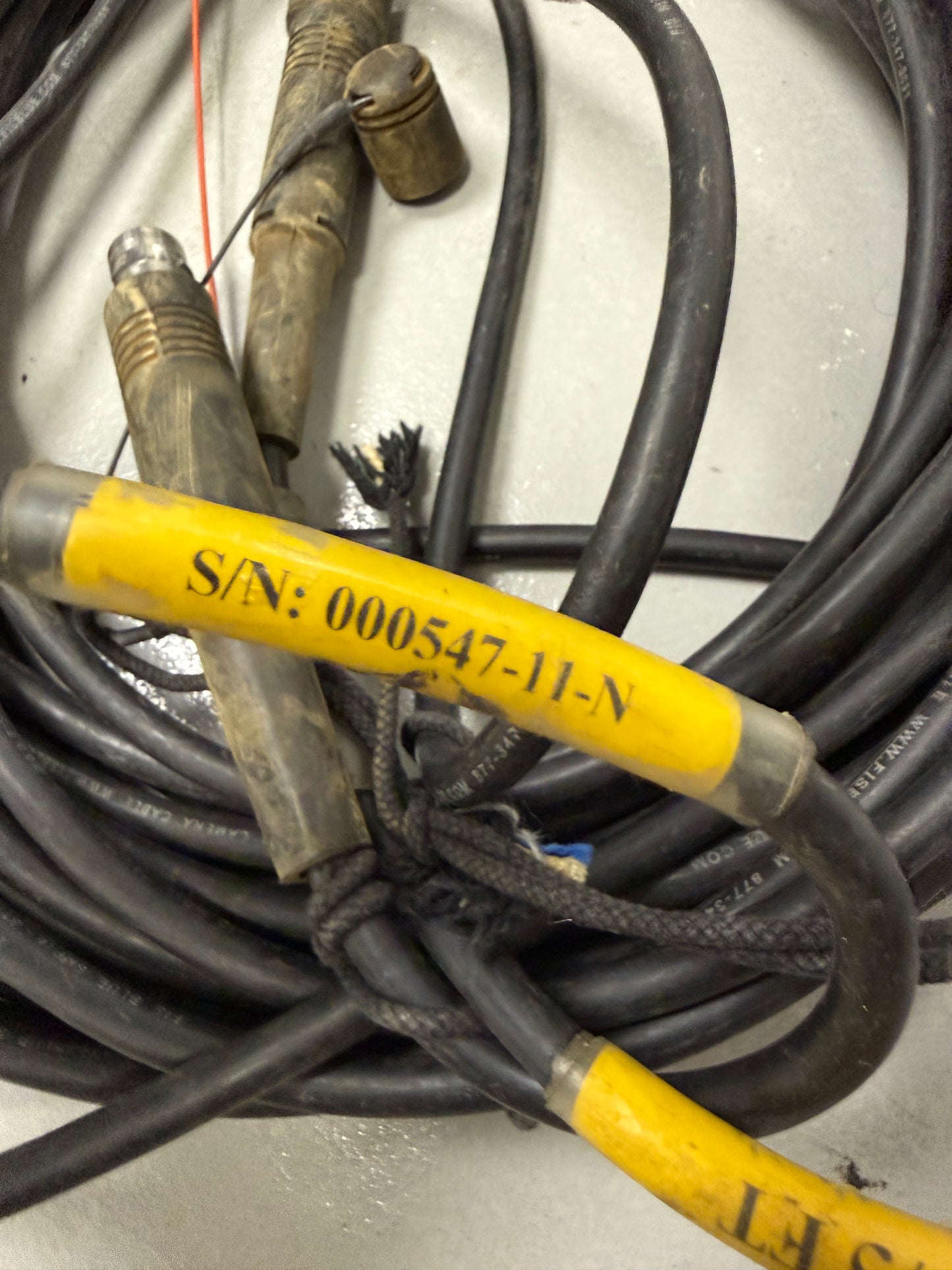 FIS Blue LEMO FGW-PHW Hybrid Fiber Optic Cable 75ft