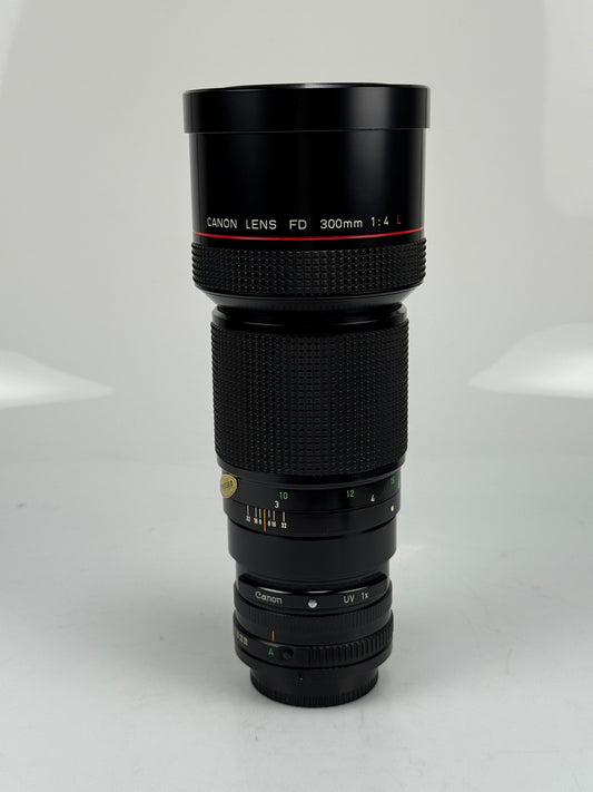 Canon New FD 300mm f4 L Telephoto NFD MF Lens