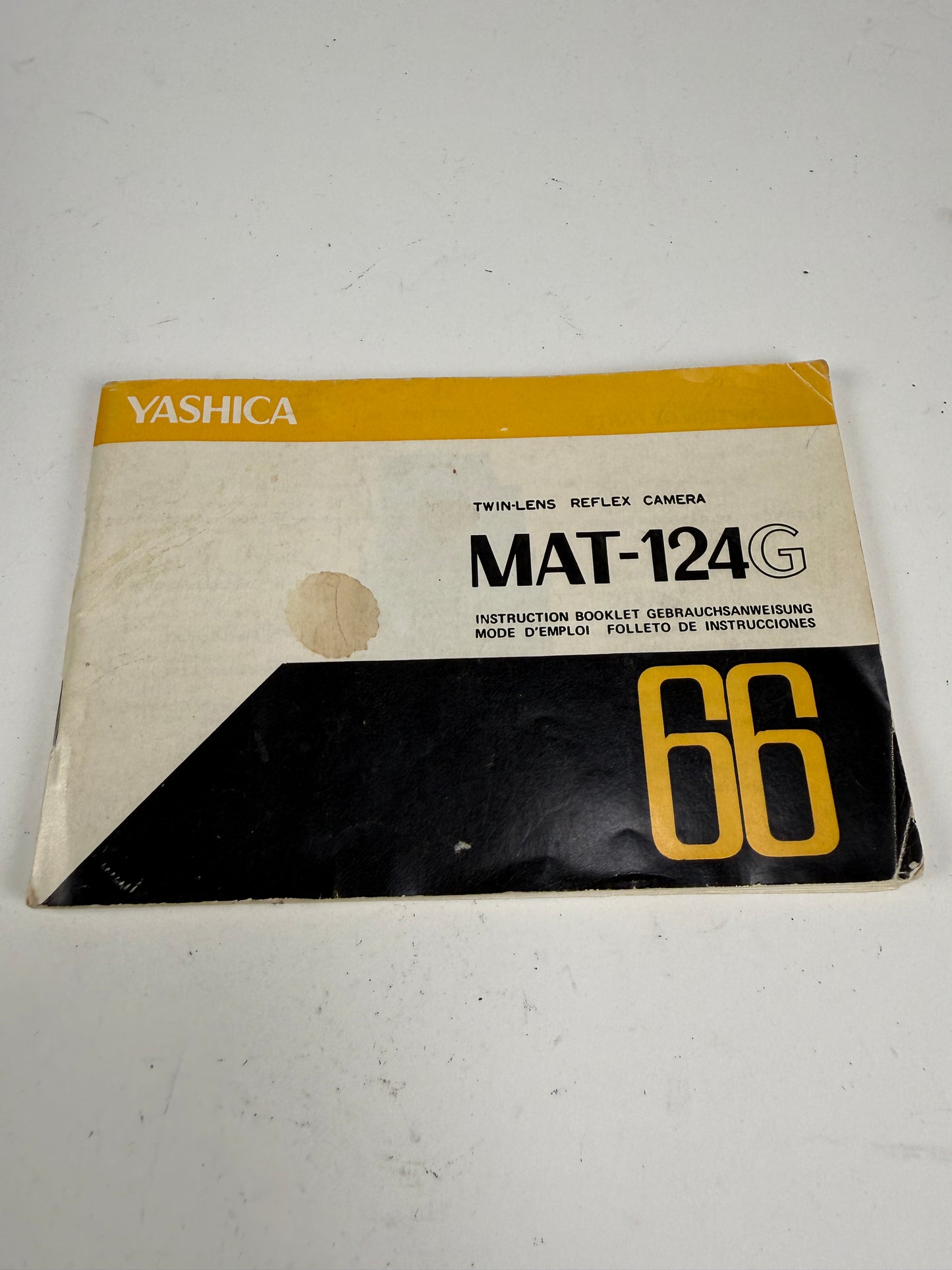 Yashica-Mat 124G Instruction Booklet,  Manual