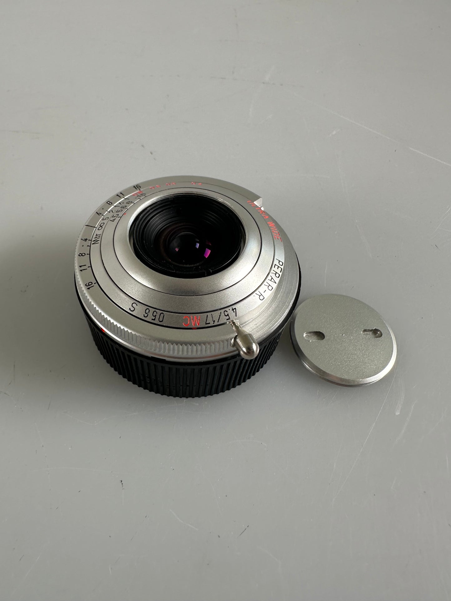 MS Optics 17mm f4.5 Perar R MC Lens Silver Chrome Leica M Ultra Wide