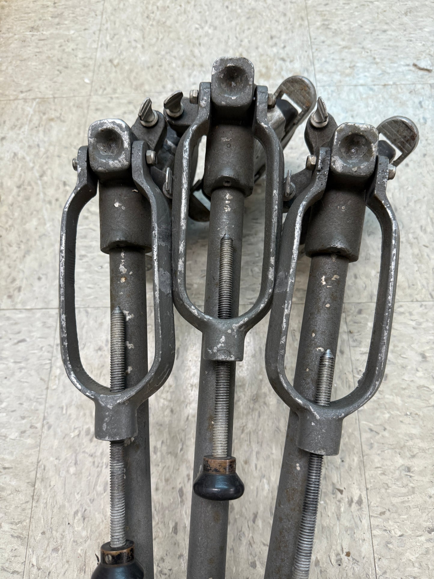 Auricon wooden tripod vintage wheels