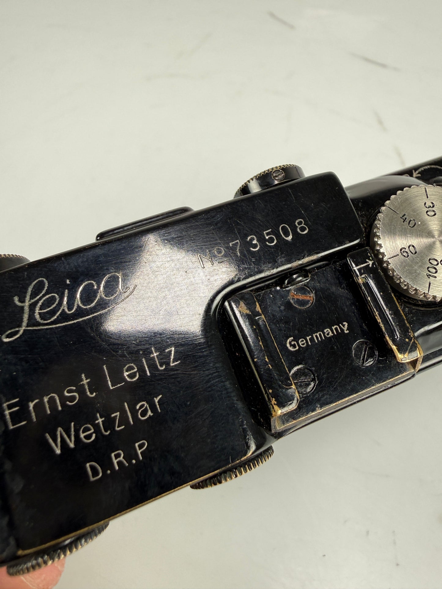 Leica II Model D 35mm Film Rangefinder Black Camera Body “Germany” hot shoe