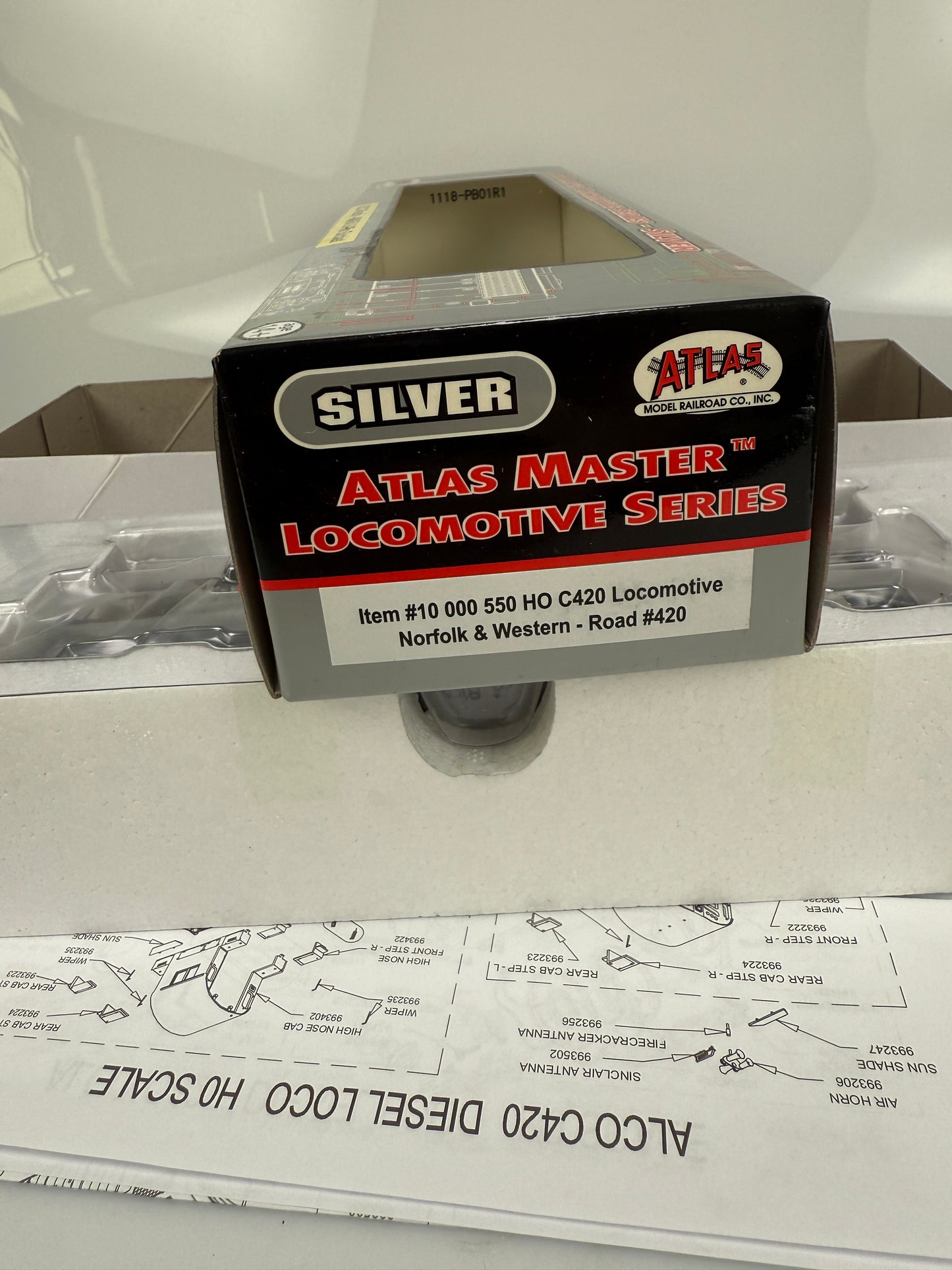 Atlas Silver 10000 550 HO C420 Norfolk Western - Road 420 Locomotive