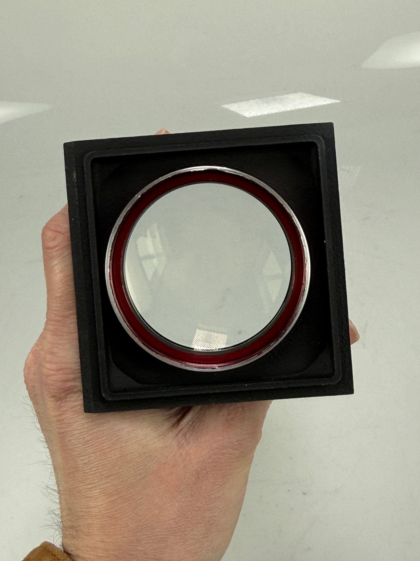 Buhl Projection Lens on a Graflex camera lens board