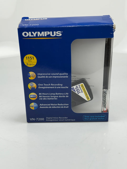 Vintage Olympus Digital Voice Recorder Handheld VN-7200 Black