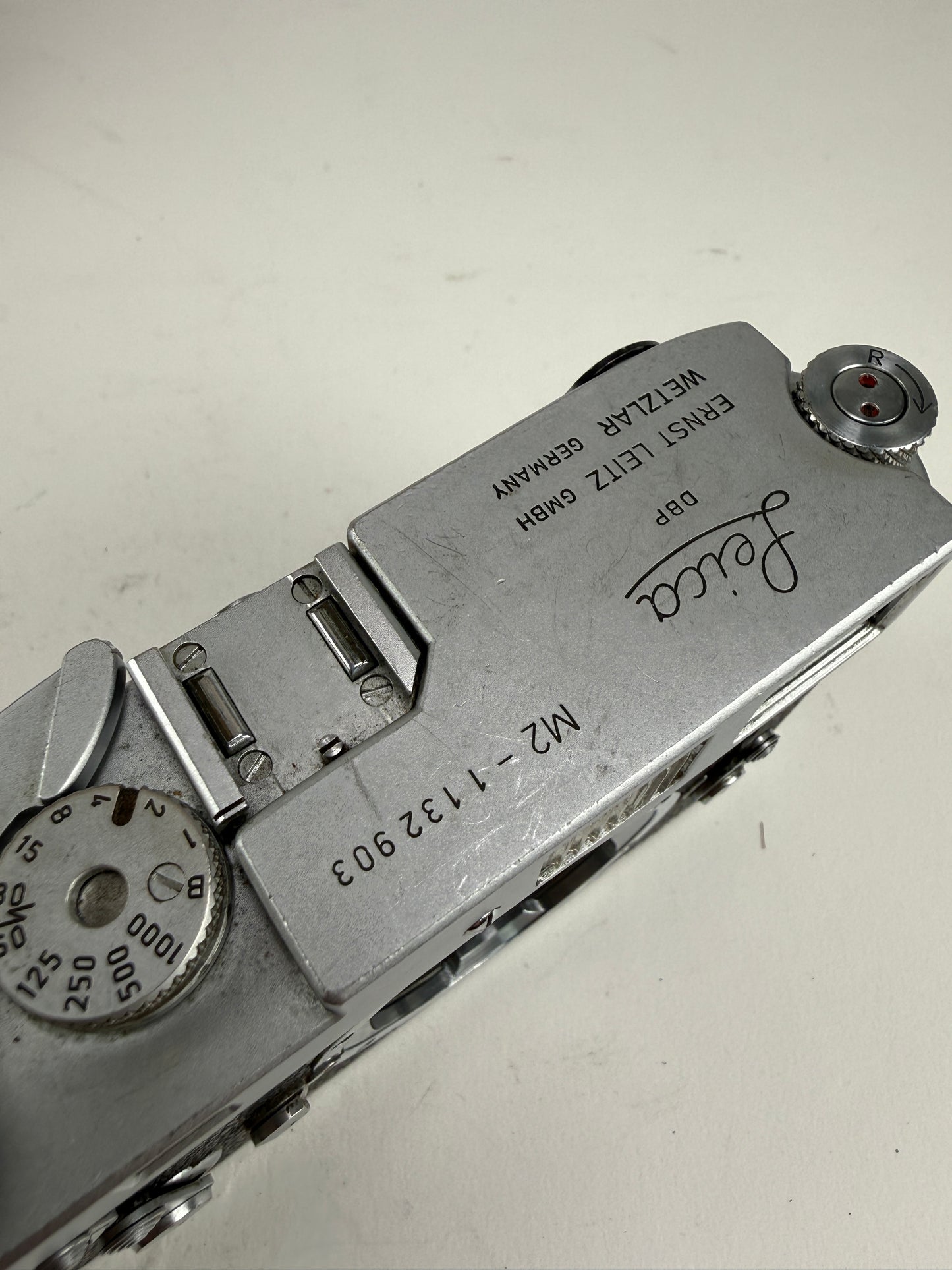 Leica M2 35mm rangefinder film camera body chrome LATE self timer 1132XXX