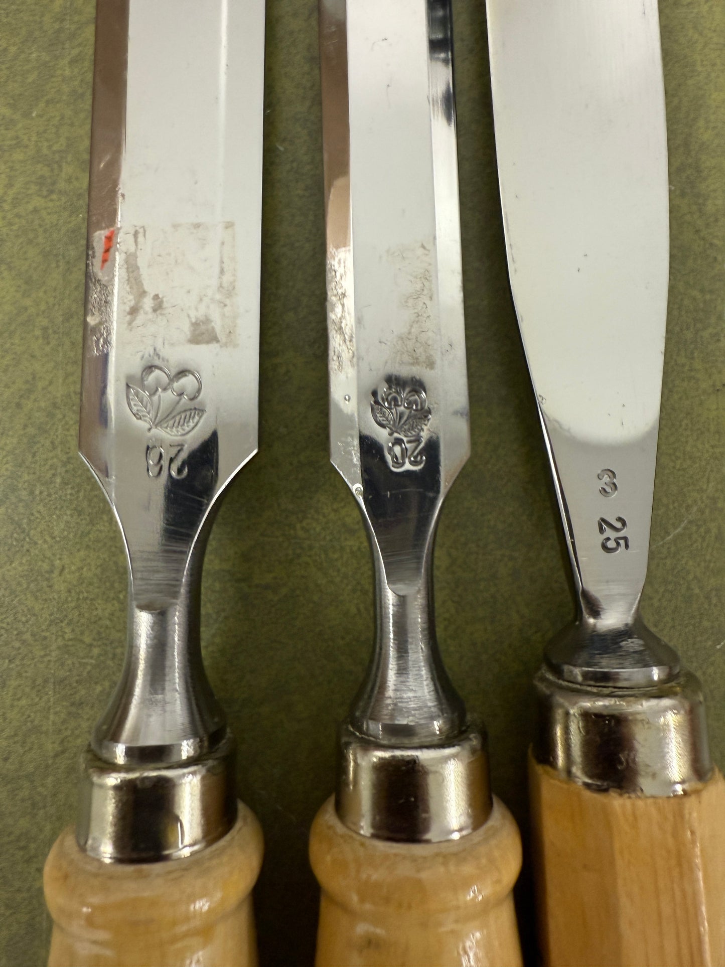 Two Cherries Carving Tool Set of 3, Quality German Made Tools chisel