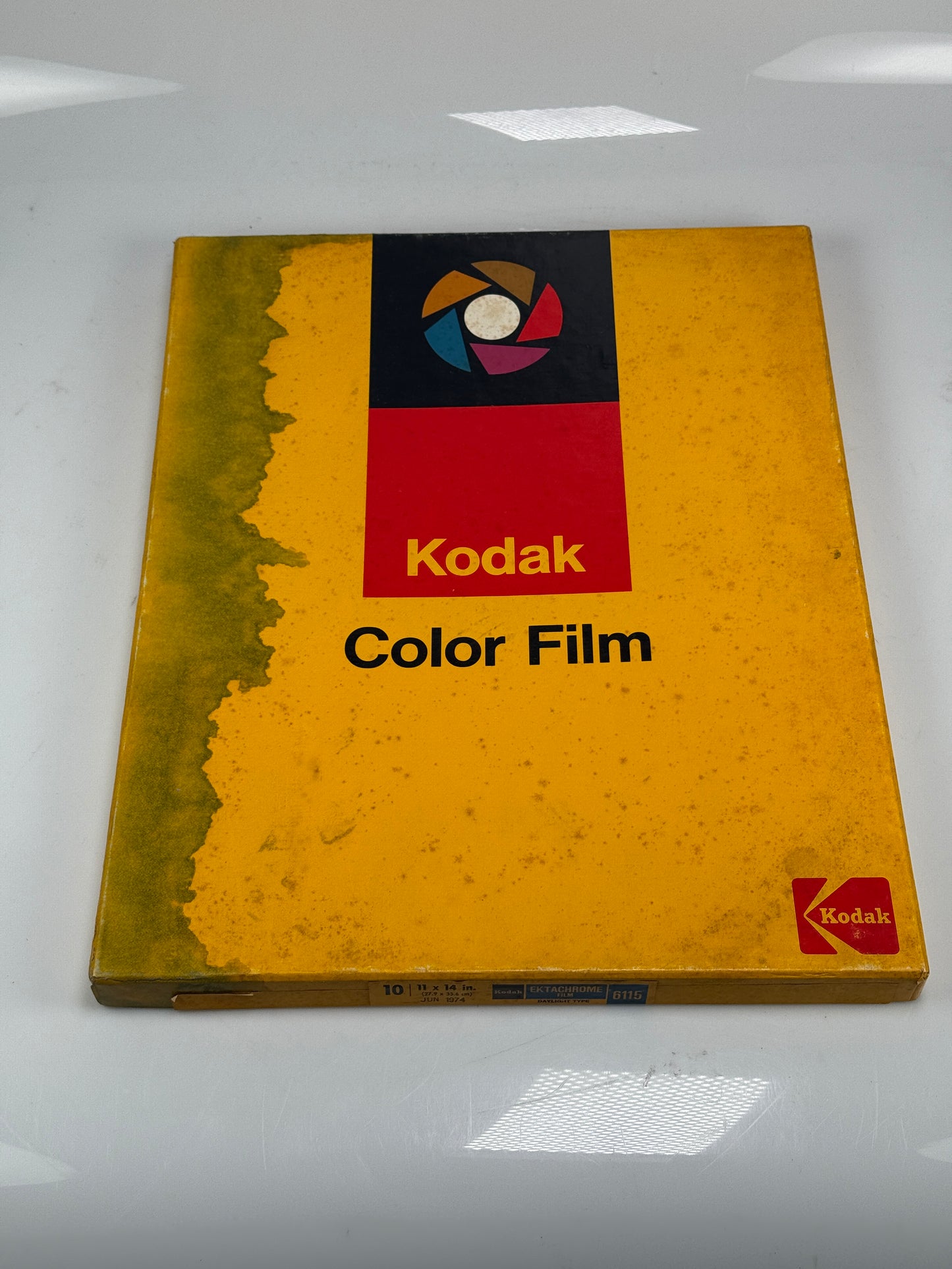 Expired 11x14 KODAK Ektachrome Daylight Large Format Film 10 Sheets 6115